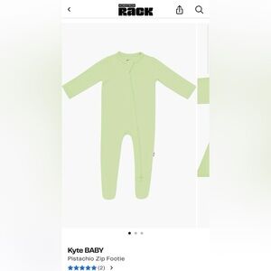 Kyte BABY Double Zipper Bamboo Footie